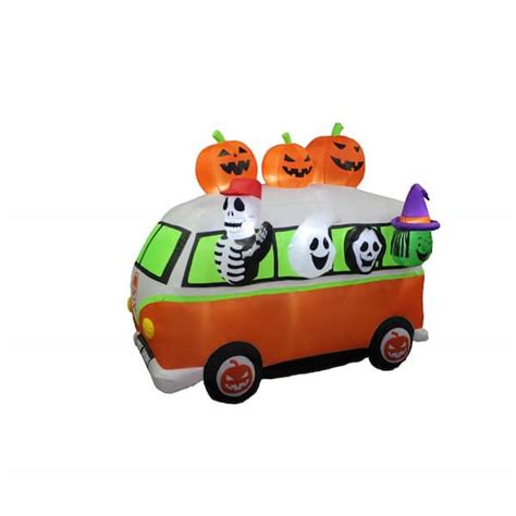 70.87 in. H x 60.24 in. W x 84.65 in. L Halloween Inflatable Vintage ...