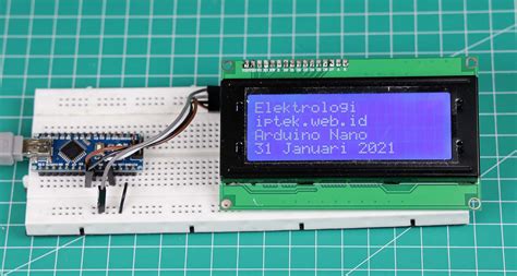 Arduino Nano Dengan Display LCD 20x4 (serial I2C) - Elektrologi