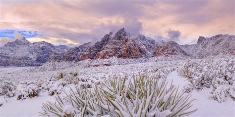 Red Rock Canyon In Snow Nevada Red Rock Fine Art Print | Photos by ...