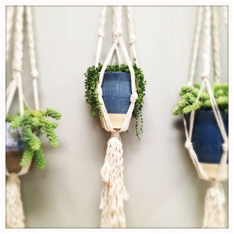 54 Cotton Rope Plant Hanger Single by indieandarrow on Etsy