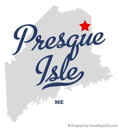 Map of Presque Isle, ME, Maine