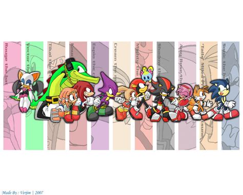 Sonic Characters Wallpaper: sonic characters | Sonic, Character ...