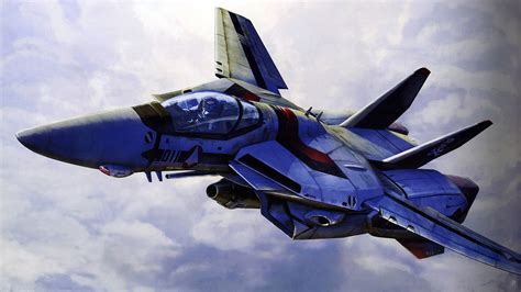 2560x1080 resolution | blue aircraft digital wallpaper, Robotech, anime ...