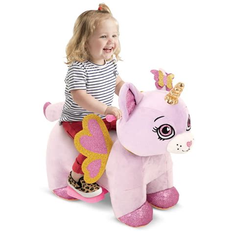 6V Unicorn-Kitten Ride-On Plush Toy for Toddlers by Huffy - Walmart.com ...