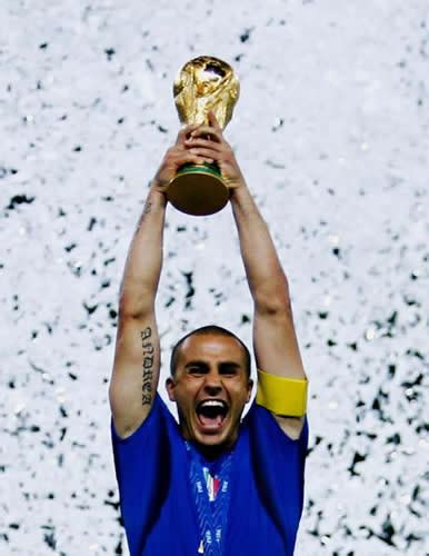 World Sports: fabio cannavaro champion player of football