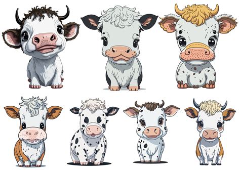 Baby Cow Sublimation Clipart Graphic by Graphicswizard · Creative Fabrica