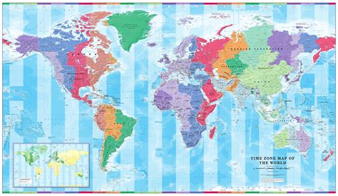 Time Zone World Map Printable