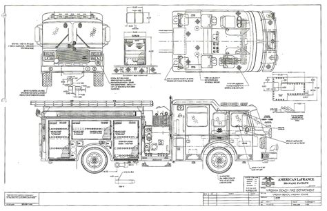 American LaFrance Eagle Pumper Blueprint - Download free blueprint for ...