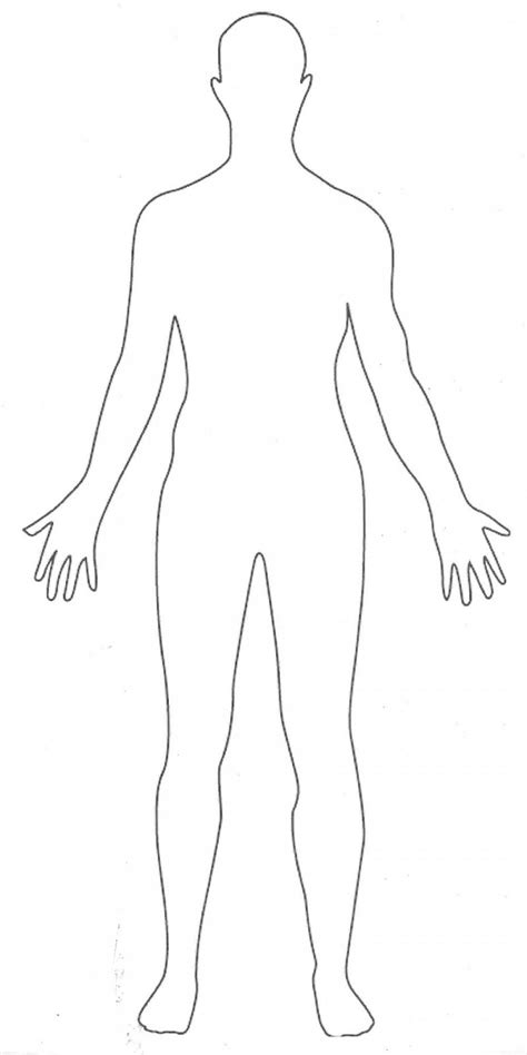 Human Body Outline Printable