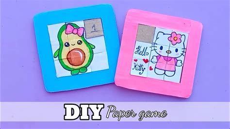 How to make a puzzle game from card board /paper puzzle game project ...