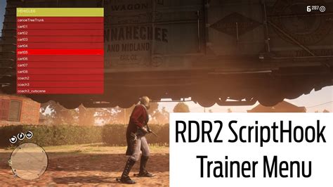 RDR2 ScriptHook Trainer Menu _ RED DEAD REDEMPTION 2 PC _ MOD 2.7K ...