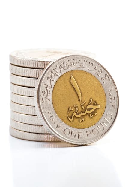 Egyptian pound coins | Premium Photo