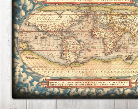 Old World Map Canvas Print Antique Canvas World Map Large | Etsy