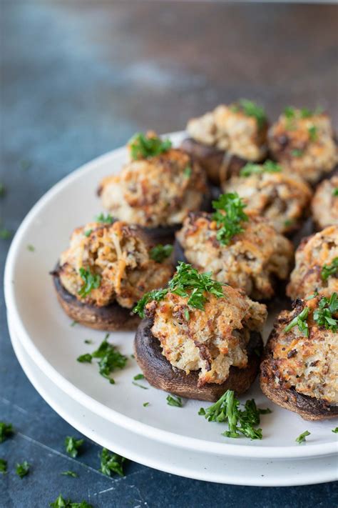 AIR FRYER STUFFED MUSHROOMS + Tasty Air Fryer Recipes