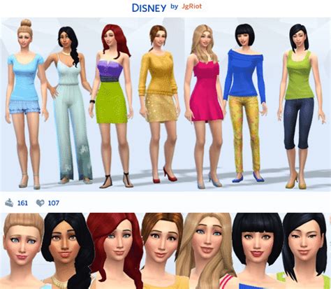 Disney Princess Sims 4 - Wallpaper Base