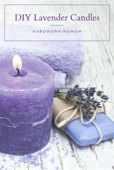 DIY Lush Lavender Candles - Hard Working Mom