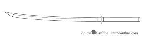 How to Draw a Katana (Sword) Step by Step - AnimeOutline