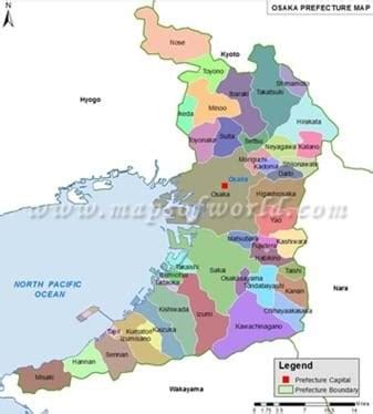 English Maps of Osaka - All Japan Relocation