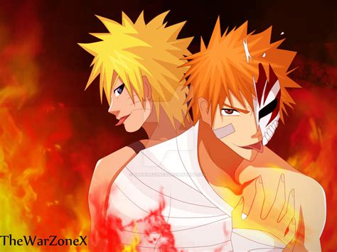 Ichigo and Naruto by TheWarZoneX on DeviantArt