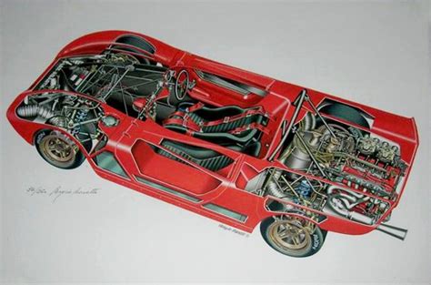 Toy car, Cutaway, Drawings