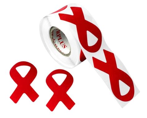 Large HIV/AIDS Awareness Ribbon Stickers – Fundraising For A Cause