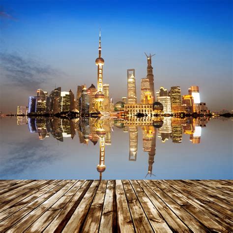 Night at the Bund in Shanghai Stock Photo - Image of bund, leisure ...