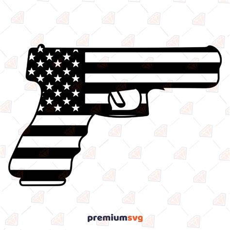 Vector Png Patriotic US Flag 50 cal Dxf silhouette Digital Download SVG ...