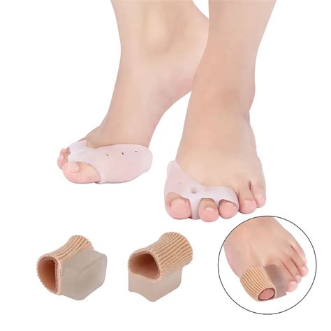 4 Pcs/lot Gel Toe Separator Bunion Splint Silicone Toe Spacer Hallux ...