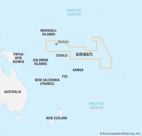 Republic Of Kiribati Map - Bobbie Stefanie