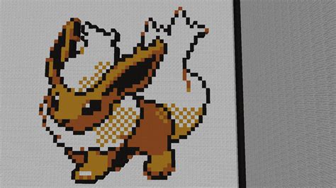 Flareon Pixel Art (Minecraft) by BryceCreative on DeviantArt