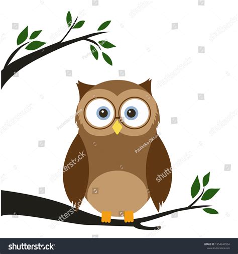 Cute Cartoon Owl a Fun Little Stock Vector (Royalty Free) 1354247954 ...