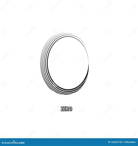 Zero Symbol Original Vector Stock Vector - Illustration of paper ...