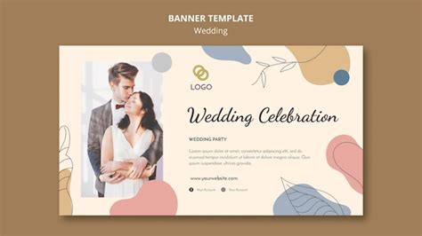 Free PSD | Wedding banner template theme