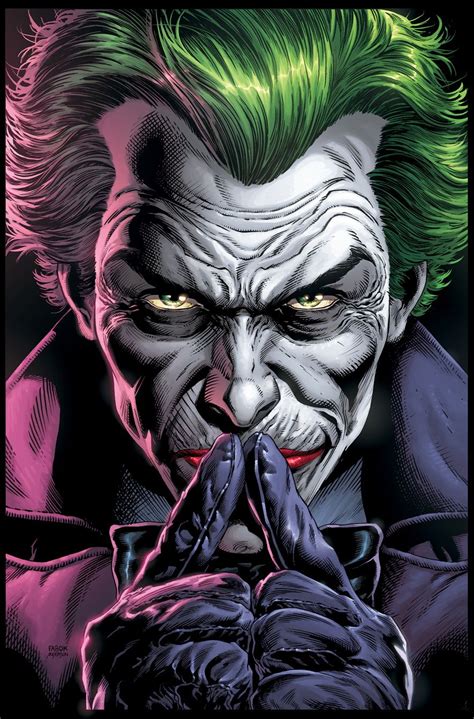 Batman: Three Jokers Book One cover by Jason Fabok, colours by Brad ...