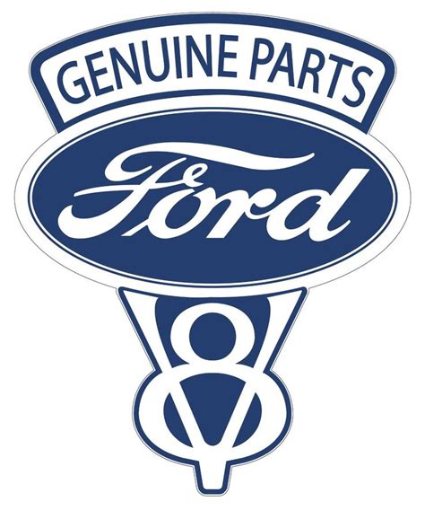 Vintage Ford Genuine Parts Decal | Ford, Ford classic cars, Ford logo