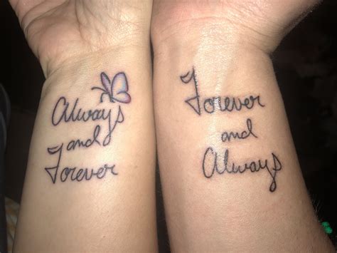 Couple Tattoos Always and forever | Forever tattoo, Couple tattoos ...