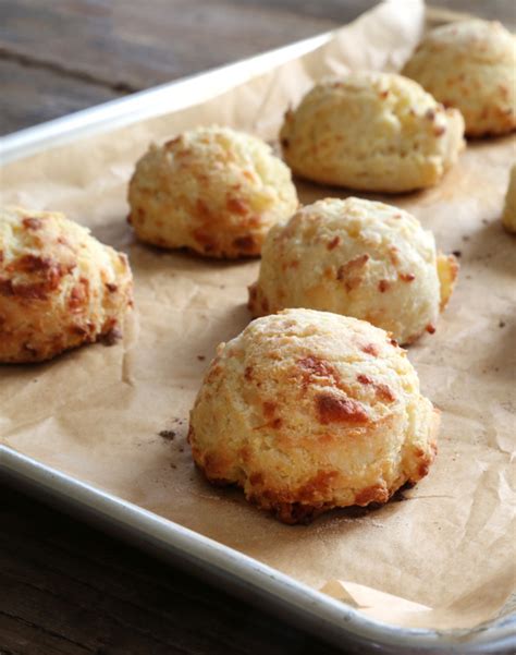 Gluten Free Cornmeal Drop Biscuits with asiago cheese