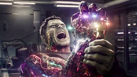 Avengers Endgame Hulk manages to snap his fingers Scene - YouTube