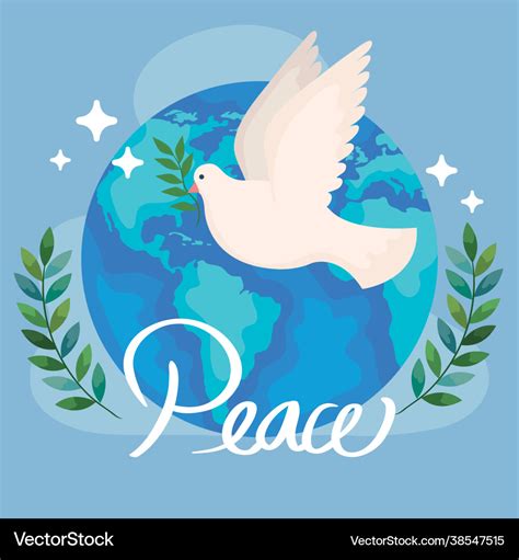 World peace poster Royalty Free Vector Image - VectorStock