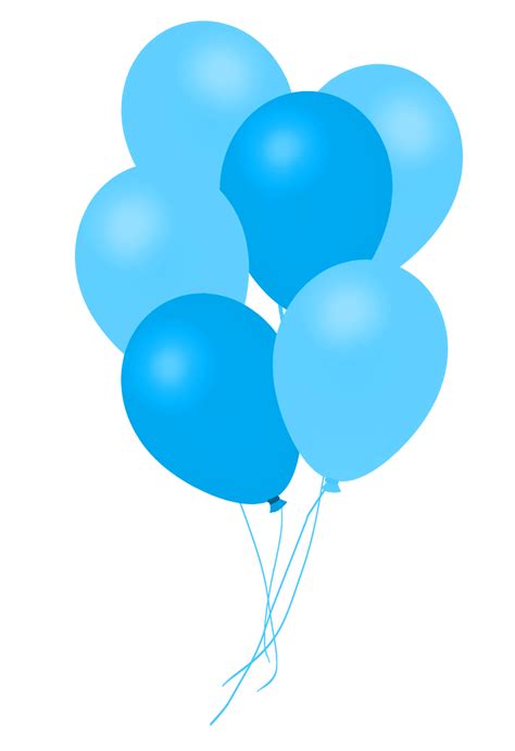 Blue Balloons PNG Picture