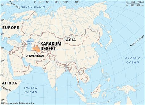 Karakum Desert | Map & Facts | Britannica