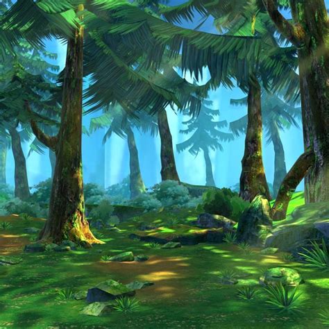 Cartoon Forest Scene 02 3D Model MAX - CGTrader.com