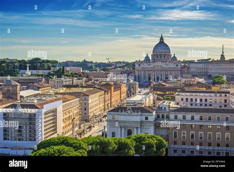 Rome city skyline when sunset , Rome , Italy Stock Photo - Alamy