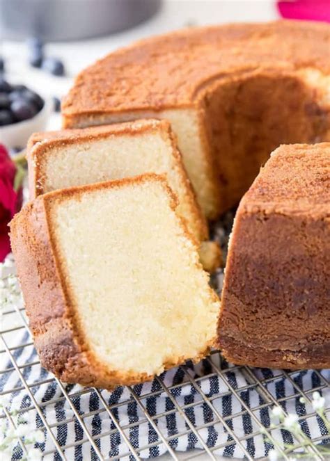 This is truly the BEST pound cake recipe, soft and dense with a ...