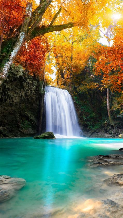 Autumn Waterfall Wallpapers - Top Free Autumn Waterfall Backgrounds ...