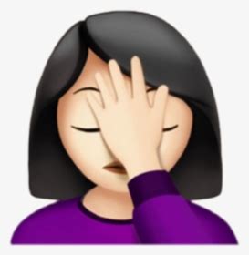 Transparent Facepalm Emoji - Slap In Face Emoji, HD Png Download ...