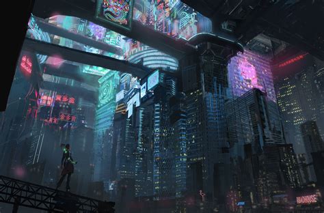 Cyberpunk city by Sebastian Duran : Cyberpunk