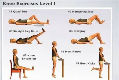 Simple exercises for OA knees level I | Oefeningen, Fitnessoefeningen ...