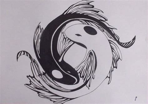 Yin Yang koi fish by RyuFujin4.deviantart.com on @deviantART Koi Fish ...