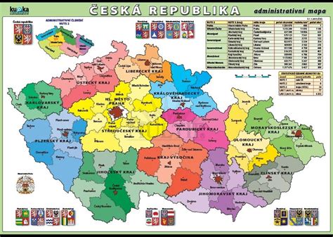 Česká republika-administrativní mapa XL (100x70 cm)